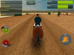 Jumping horses horse racing game