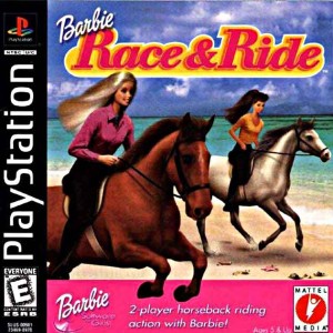 Barbie race and ride game for ps1 psp